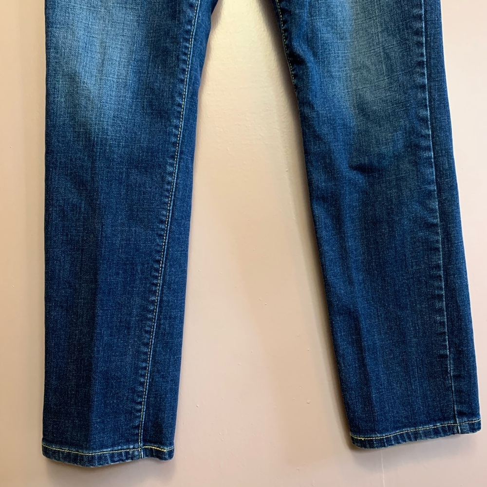 LEVIS MID RISE SKINNY JEAN DARK WASH EUC SZ8 - Picture 5 of 8